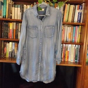 Denim Shirt Dress size small